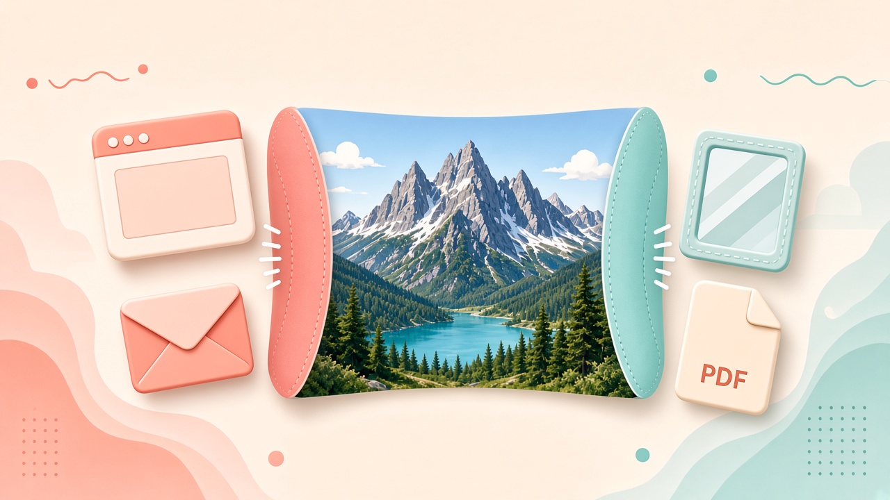 Icons for website, email, transparent logo, and document conversion jobs