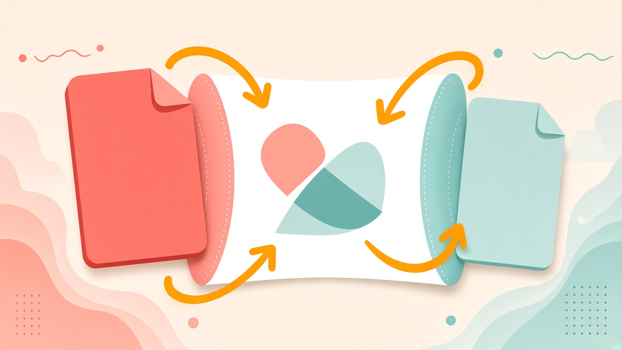 Illustration of conversion mistakes including re-saving loops and flattening transparent logos
